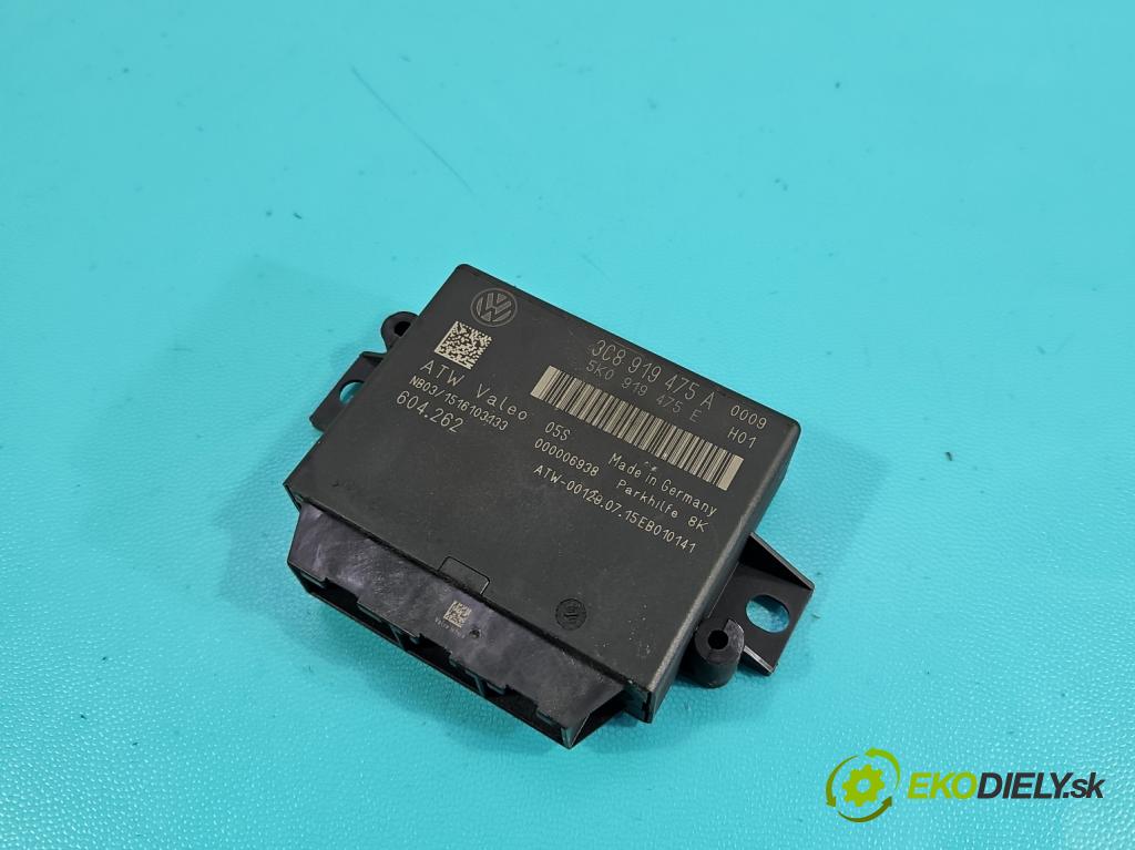 Vw Passat CC 2008-2016 2.0 tdi 170 HP manual 125 kW 1968 cm3 4- riadiaca jednotka parkovaní: 5K0919475E