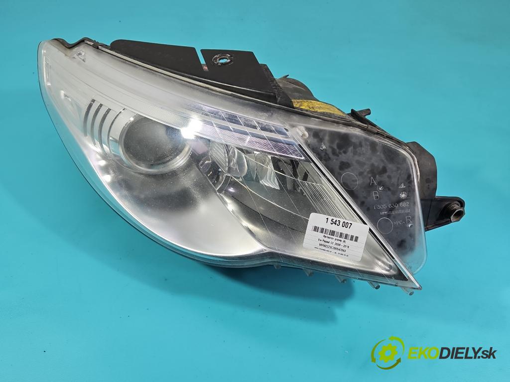 Vw Passat CC 2008-2016 2.0 tdi 170 HP manual 125 kW 1968 cm3 4- Reflektor: pravý 3C8941752C (Svetlo predné pravé)