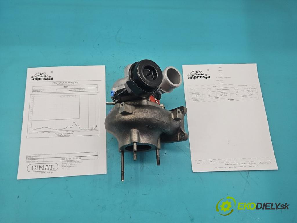 Kia Carnival II 2005-2014 2.9 crdi 185 hp manual 136 kW 2902 cm3 5- Turbodmychadlo repasováno 53049700063