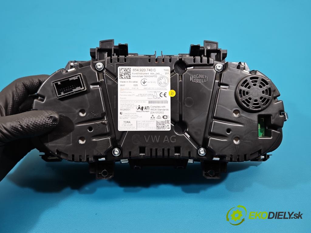 Skoda Kamiq 1.0 TSI 110 HP automatic 81 kW 999 cm3 5- prístrojovka/ budíky 654920740C (Prístrojová doska)