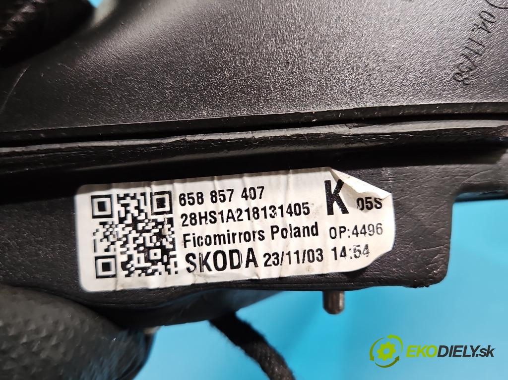 Skoda Kamiq 1.0 TSI 110 HP automatic 81 kW 999 cm3 5- zrkadlo ľavé 658857407 (Kľučka dverí ostatné)