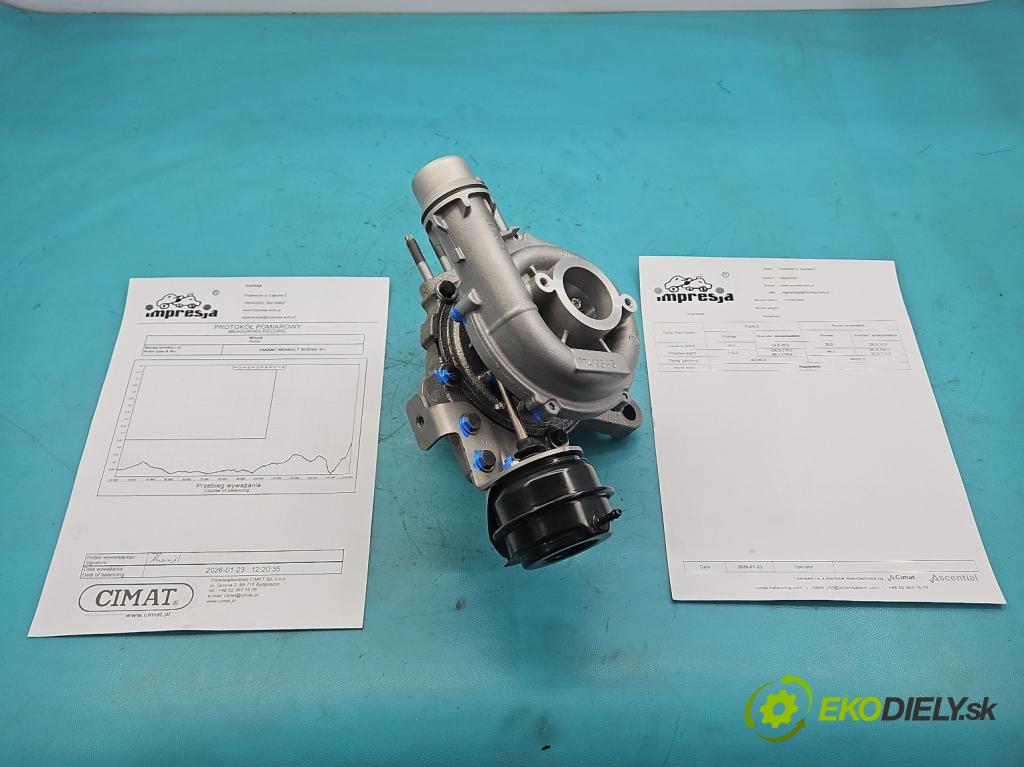 Renault Scenic III 2009-2016 1.9 dci 131 HP manual 96 kW 1870 cm3 5- turbodúchadlo, turbo repasovaná 774193-3