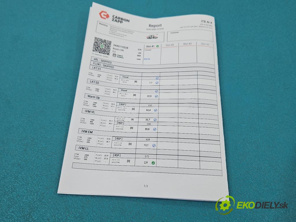 Renault Scenic III 2009-2016 1.9 dci 131 HP manual 96 kW 1870 cm3 5- vstrek 0445110328 (Vstrekovač paliva)
