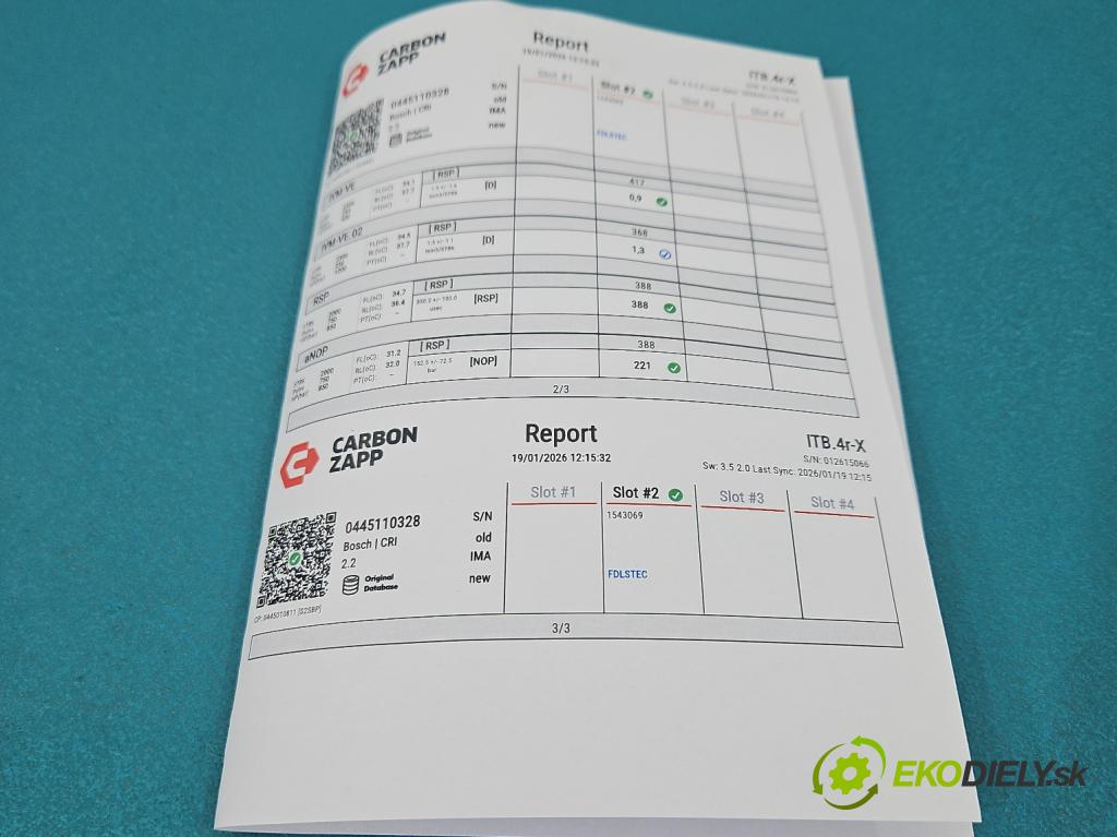 Renault Scenic III 2009-2016 1.9 dci 131 HP manual 96 kW 1870 cm3 5- vstrek 0445110327 (Vstrekovač paliva)