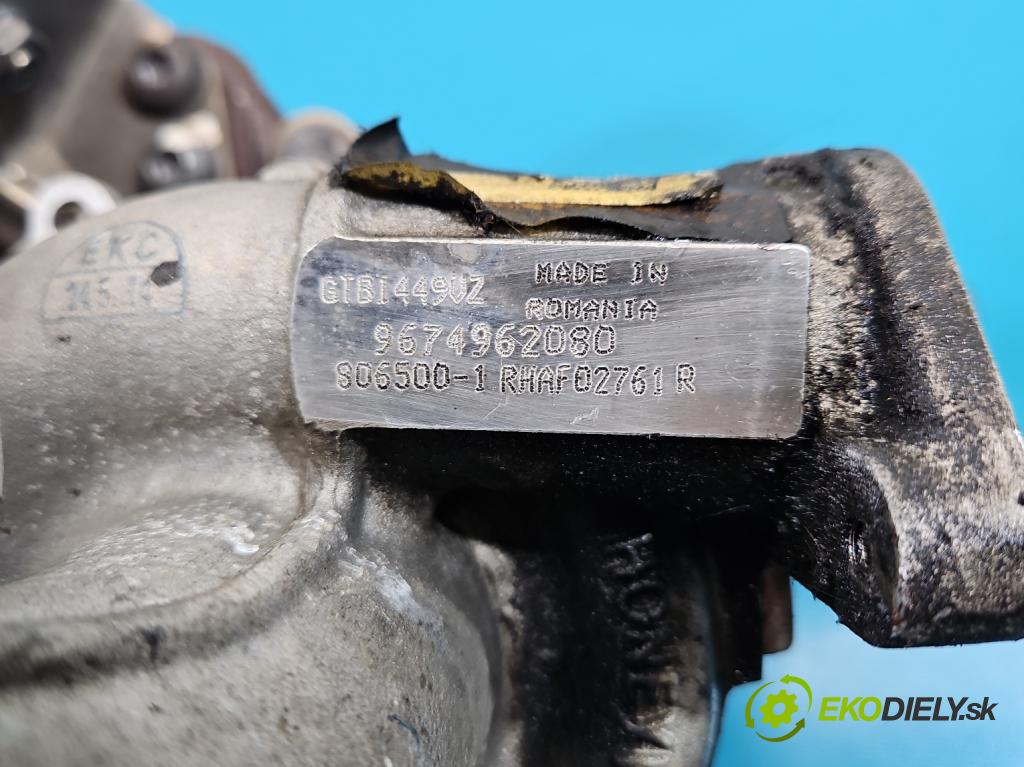 Citroen DS4 11-15 2.0 hdi 163 hp manual 120 kW 1997 cm3 5- Turbodmychadlo 806500-1 (Kompletní turbodmychadlo)