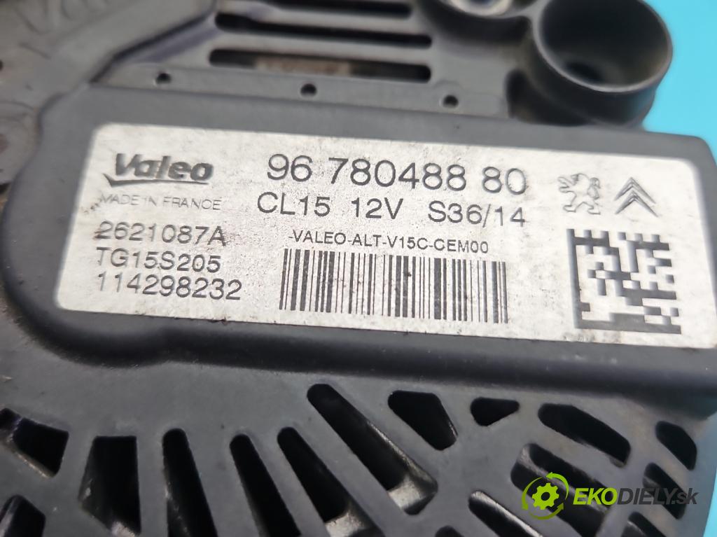 Citroen DS4 11-15 2.0 hdi 163 HP manual 120 kW 1997 cm3 5- Alternator 9678048880 (Alternátor)