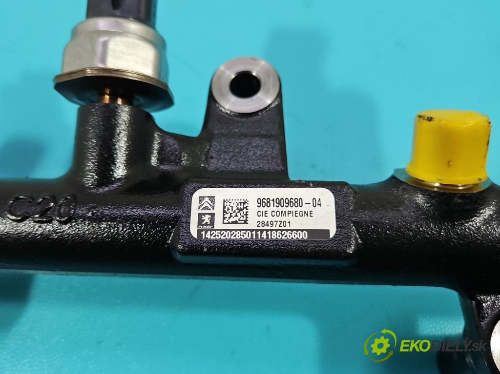 Citroen DS4 11-15 2.0 hdi 163 HP manual 120 kW 1997 cm3 5- lišta vstrekovacia 9681909680 (Vstrekovacia lišta)