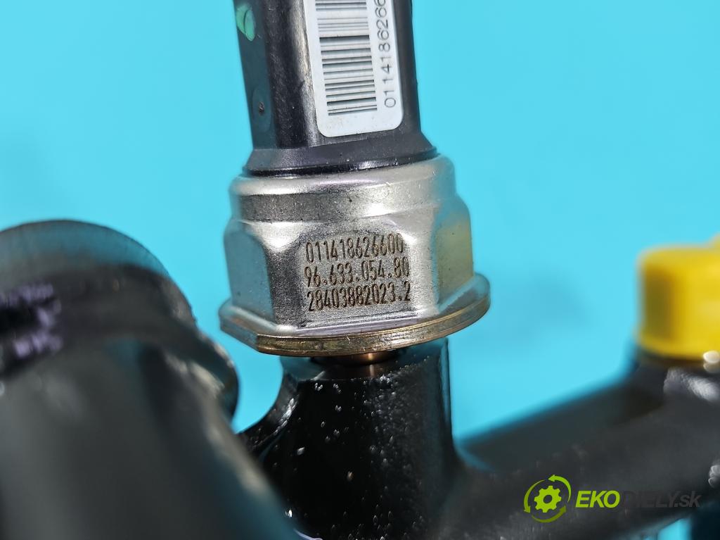 Citroen DS4 11-15 2.0 hdi 163 HP manual 120 kW 1997 cm3 5- lišta vstrekovacia 9681909680 (Vstrekovacia lišta)