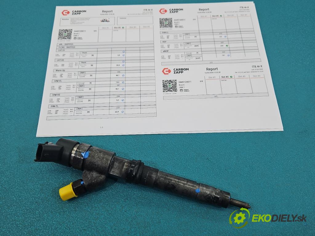 Citroen Jumper II 2006-2014 2.2 hdi 120 hp manual 88 kW 2198 cm3 5- vstřikovač 0445120011 (Vstřikovač paliva)