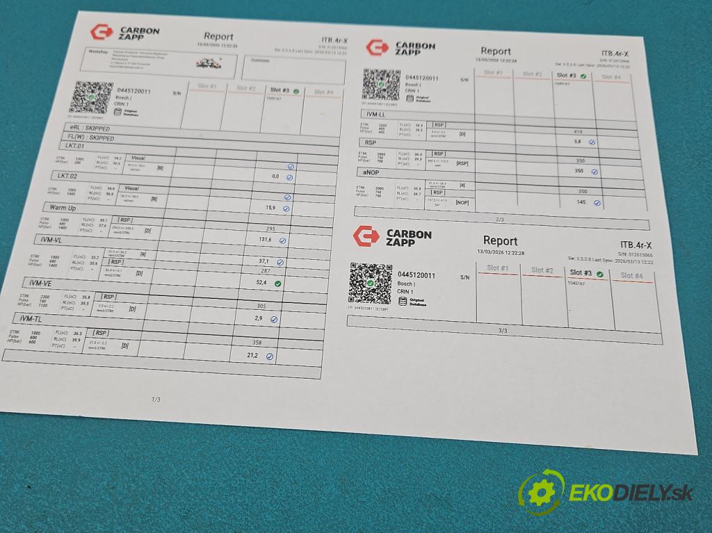 Citroen Jumper II 2006-2014 2.2 hdi 120 HP manual 88 kW 2198 cm3 5- vstrek 0445120011 (Vstrekovač paliva)