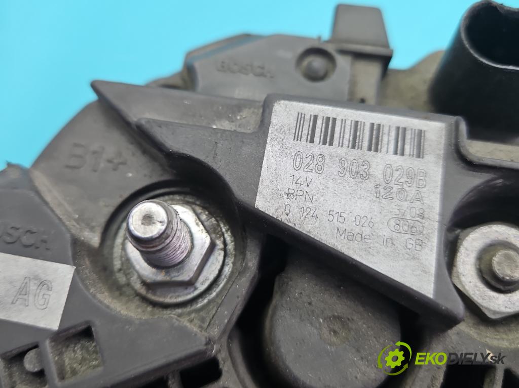 Audi A6 C5 1997-2004 1.9 tdi 110 HP manual 81 kW 1896 cm3 4- Alternator 028903029B (Alternátor)