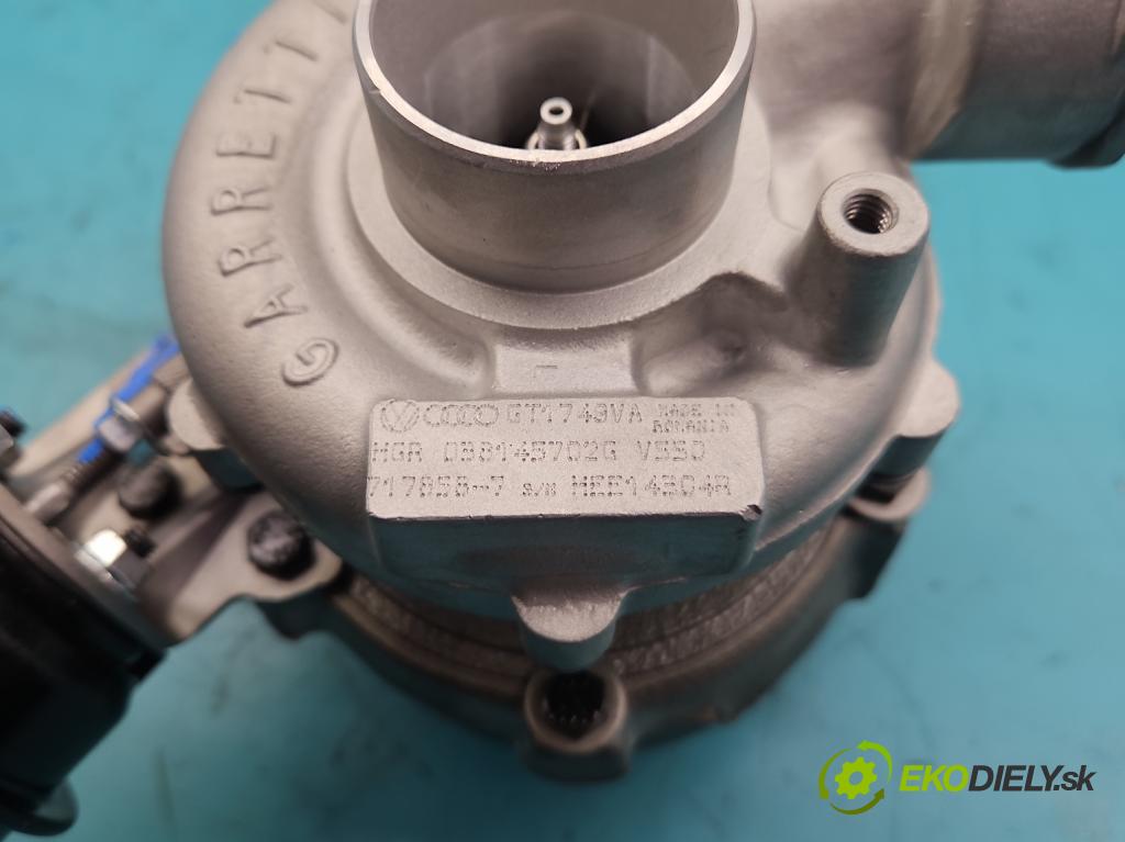 Audi A6 C5 1997-2004 1.9 tdi 110 HP manual 81 kW 1896 cm3 4- turbodúchadlo, turbo repasovaná 717858-7