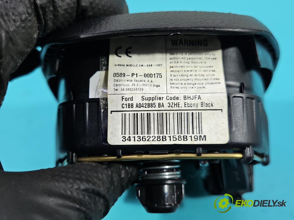 Ford B-Max  1.0 T 101 HP manual 74 kW 998 cm3 5- airbag vzduch: Řidiči: 0589-P1-000175 (Airbag)
