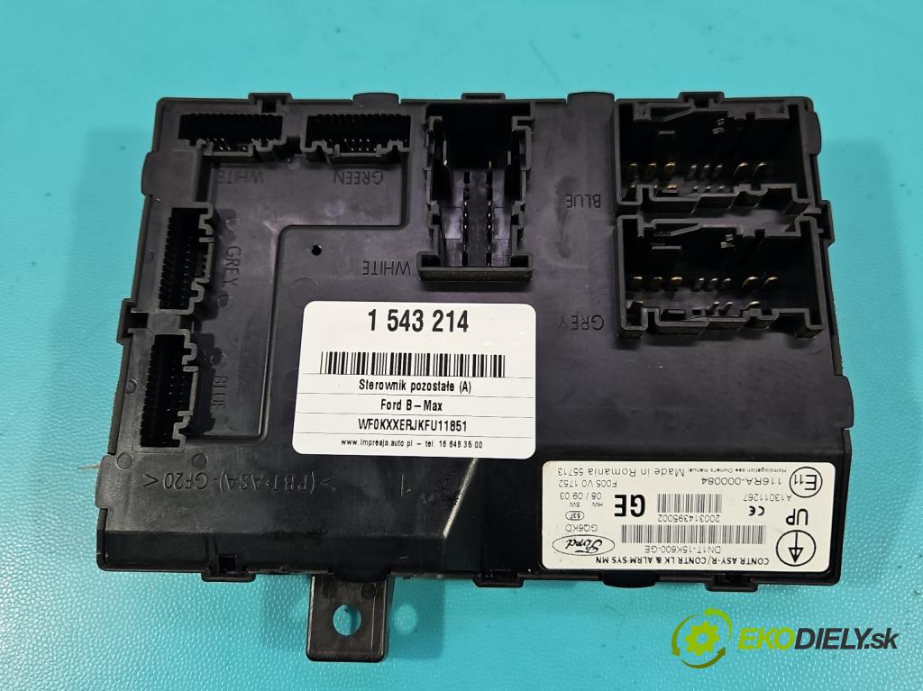 Ford B-Max  1.0 T 101 HP manual 74 kW 998 cm3 5- riadiaca jednotka ostatné F005V01752