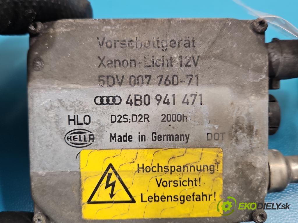 Audi A6 C5 1997-2004 1.9 tdi 131 HP manual 96 kW 1896 cm3 5- střídač: xenon 5DV007760-71 (Riadiaca jednotka xenónu)