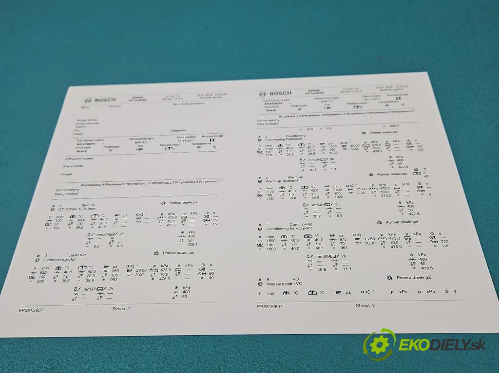 Audi A6 C5 1997-2004 1.9 tdi 131 HP manual 96 kW 1896 cm3 5- vstrekovacie čerpadlo 0414720214 (Vstrekovač paliva)