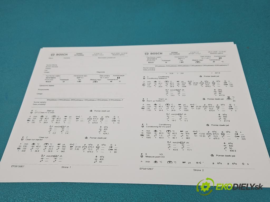 Audi A6 C5 1997-2004 1.9 tdi 131 HP manual 96 kW 1896 cm3 5- vstrekovacie čerpadlo 0414720214 (Vstrekovač paliva)