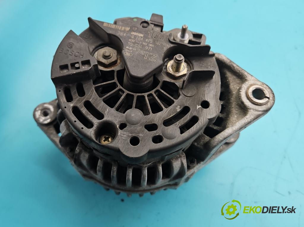 Opel Zafira A 1999-2005 1.8 16V 125 HP manual 92 kW 1796 cm3 5- Alternator 0124415002 (Alternátor)