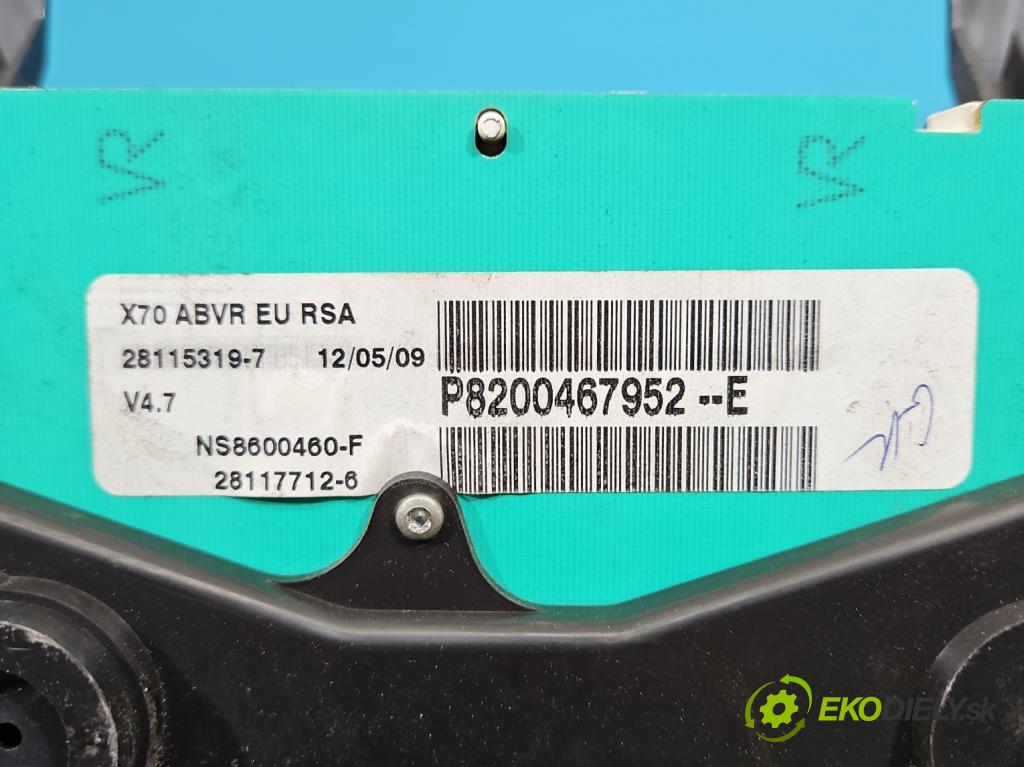 Renault Master II 1998-2010 2.5 dci 120 HP manual 88 kW 2464 cm3 4- prístrojovka/ budíky P8200467952E (Prístrojová doska)