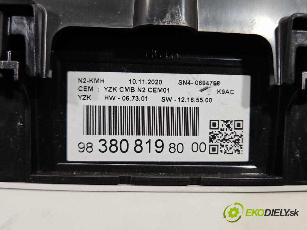 Toyota Proace City 1.5 D4D 131 hp automatic 96 kW 1499 cm3 5- Přístrojová deska 9838081980 (Přístrojová deska)