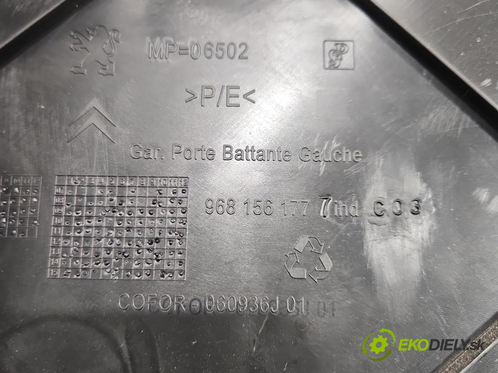 Toyota Proace City 1.5 D4D 131 hp automatic 96 kW 1499 cm3 5- Tapacír: dveře zadní levé 968156177