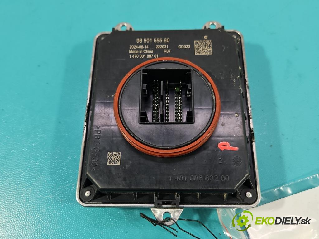 Opel Grandland 2017–2024 1.2 T 131 HP manual 96 kW 1199 cm3 5- střídač: xenon 9850155580 (Riadiaca jednotka xenónu)