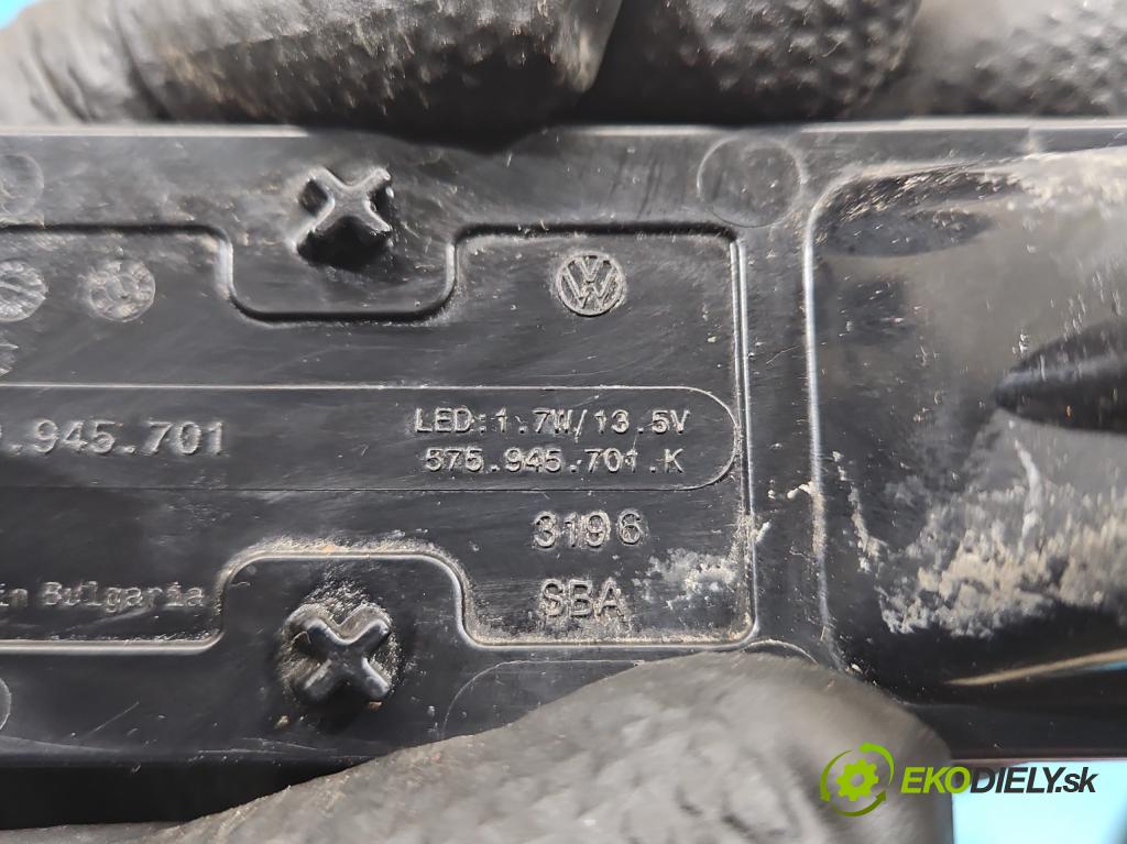 Vw Up 1.0 MPI 60 HP manual 44 kW 999 cm3 3- svetlo / reflektor zadné ľavé nárazník 1S0945701
