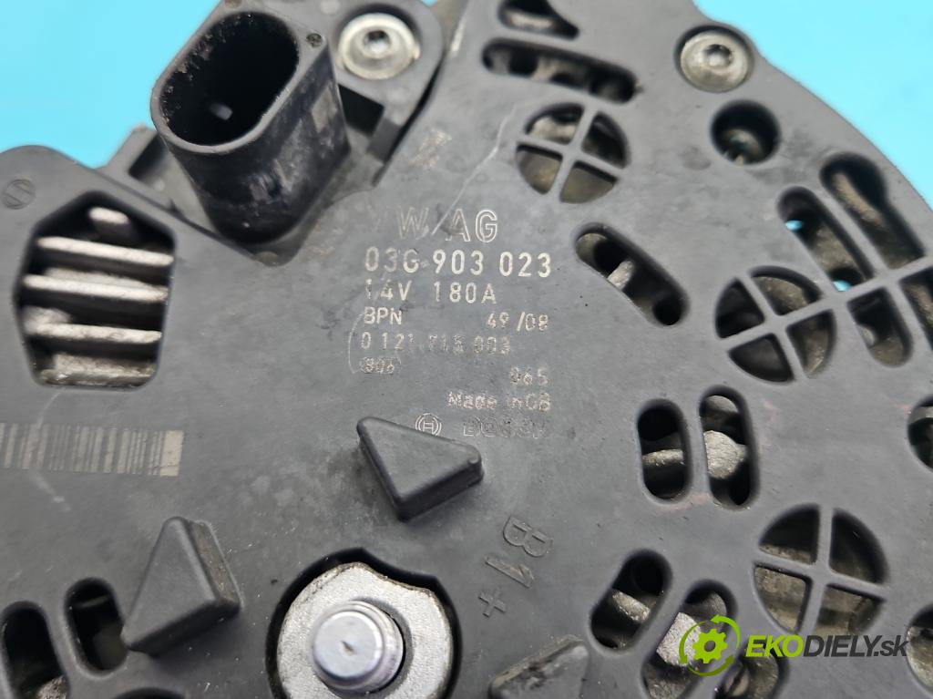 Vw Passat CC 2008-2016 2.0 tdi 170 HP manual 125 kW 1968 cm3 4- Alternator 03G903023 (Alternátor)