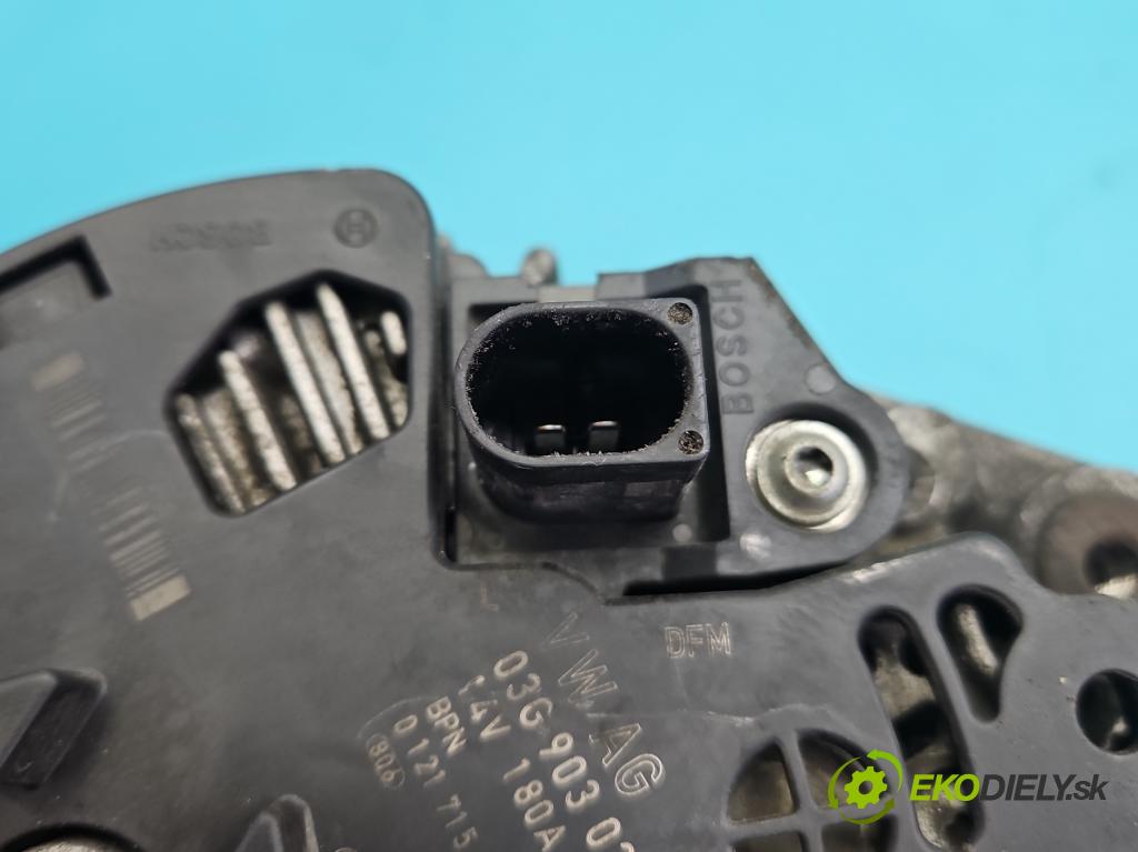 Vw Passat CC 2008-2016 2.0 tdi 170 HP manual 125 kW 1968 cm3 4- Alternator 03G903023 (Alternátor)