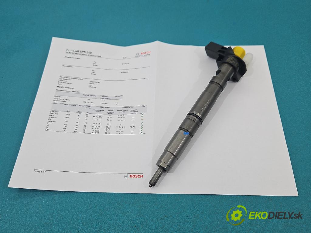 Vw Passat CC 2008-2016 2.0 tdi 170 hp manual 125 kW 1968 cm3 4- vstřikovač 0445116030 (Vstřikovač paliva)