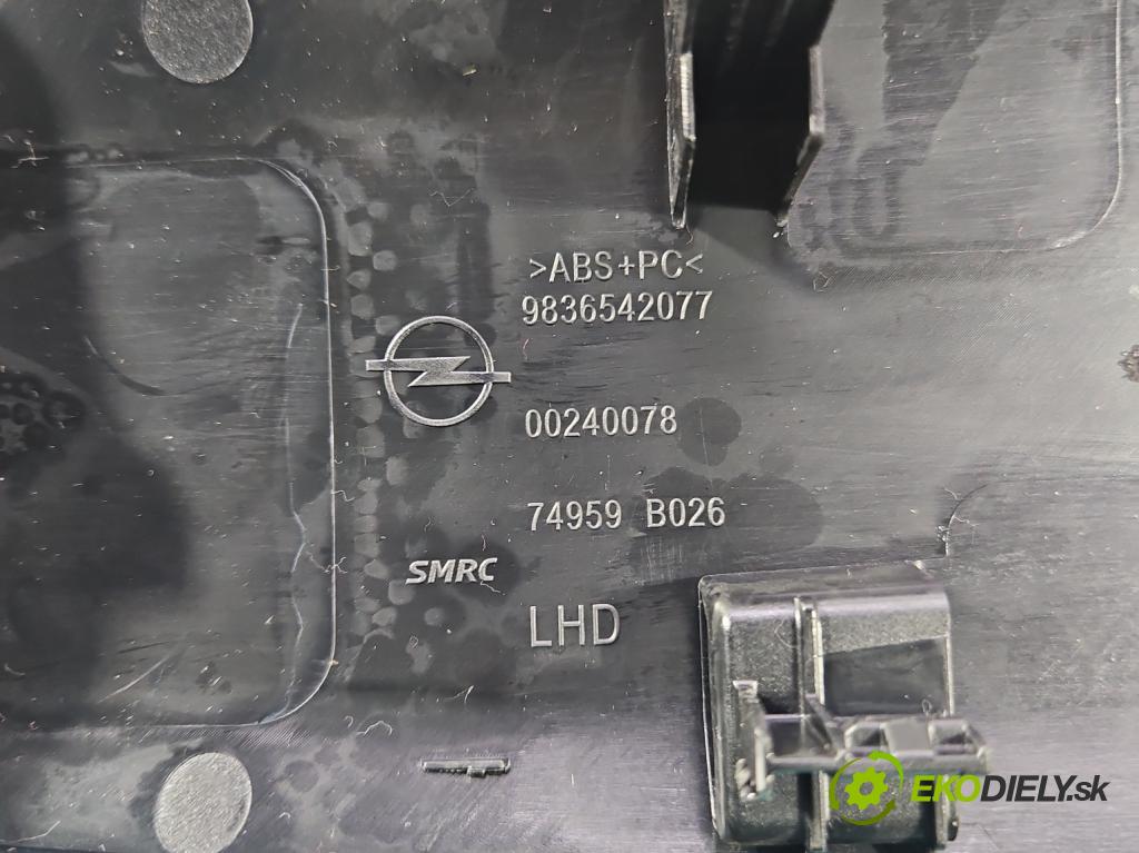 Opel Grandland 2017–2024 1.2 T 131 HP manual 96 kW 1199 cm3 5- lišta ozdobná vnitŕní: 9836542077