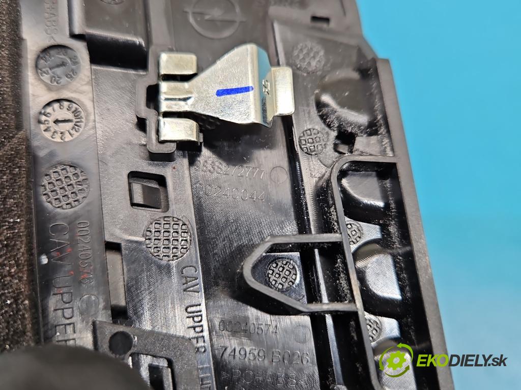 Opel Grandland 2017–2024 1.2 T 131 HP manual 96 kW 1199 cm3 5- Mřížka: kúrenia stredová 9838272777 (Mriežka kúrenia (fukár))