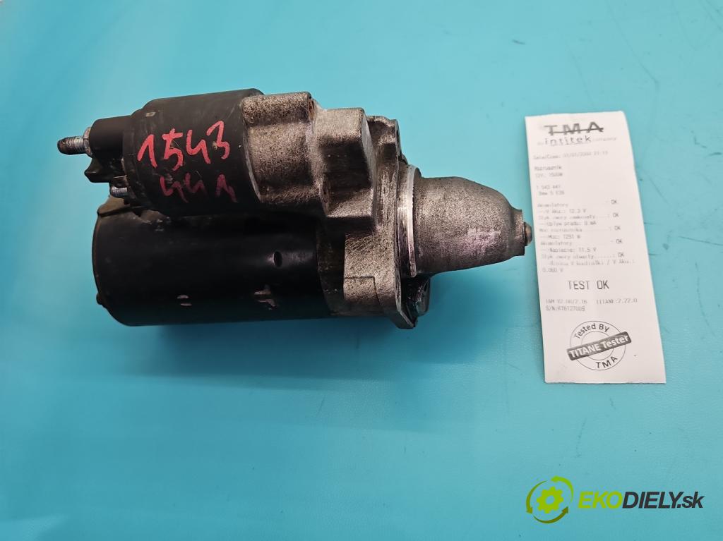 Bmw 5 E39 1996-2003 2.0 R6 150 hp manual 110 kW 1991 cm3 4- startér:  (Startér)