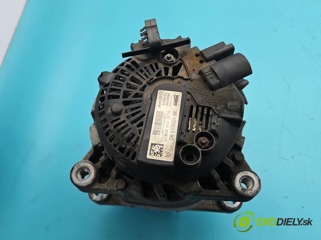 Peugeot 208 I 2012-2019 1.6 hdi 75 HP manual 55 kW 1560 cm3 5- Alternator 9810525380 (Alternátor)