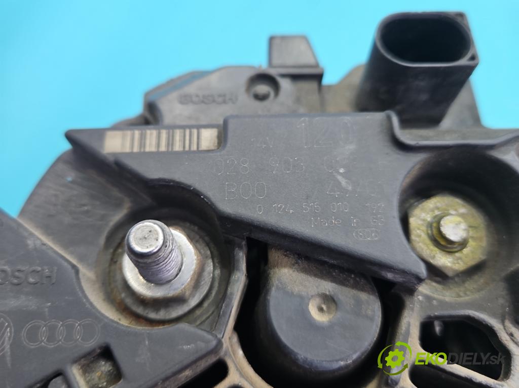 Vw Polo IV 9N 2001-2009 1.9 sdi 64 HP manual 47 kW 1896 cm3 5- Alternator 028903028E (Alternátor)