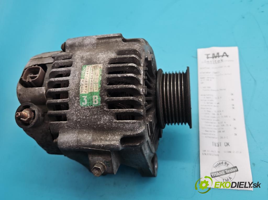 Toyota Avensis Verso 2001-2009 2.0 vvti 150 HP manual 110 kW 1998 cm3 5- Alternator 27060-28070 (Alternátor)