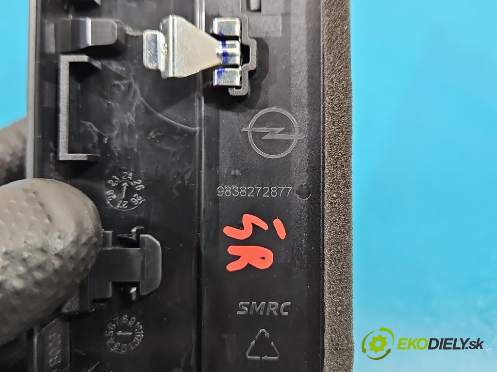 Opel Grandland 2017–2024 1.2 T 131 HP manual 96 kW 1199 cm3 5- Mřížka: kúrenia stredová 9838272877 (Mriežka kúrenia (fukár))