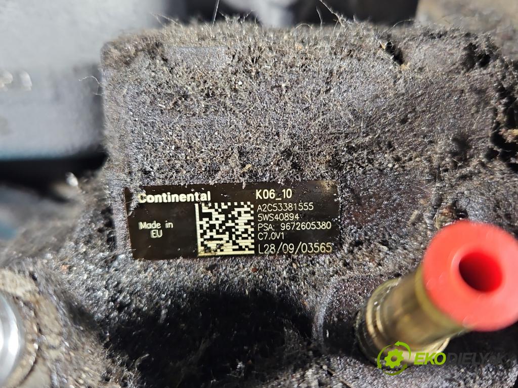 Peugeot 5008 I 2009-2017 1.6 hdi 111KM manual 82 kW 1560 cm3 5- čerpadlo vstrekovacia 9672605380 (Vstrekovacie čerpadlo)