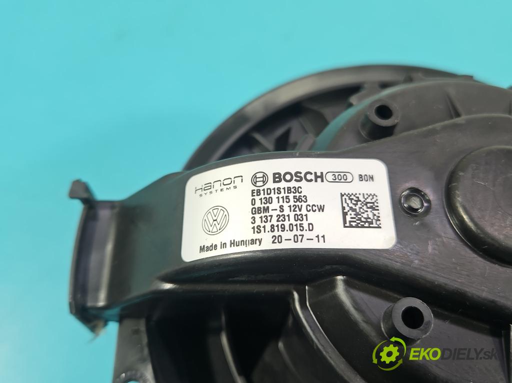 Vw Up 1.0 MPI 60 HP manual 44 kW 999 cm3 3- ventilátor vzduchu 1S1819015D