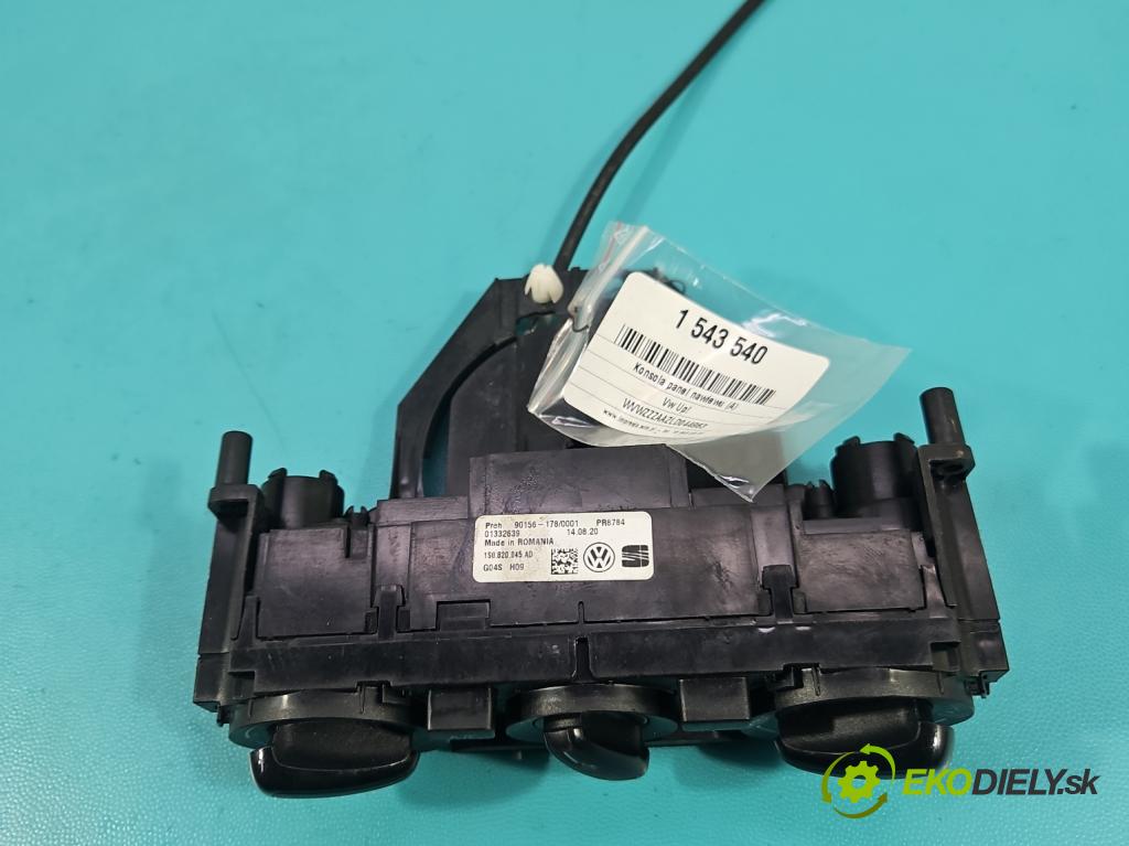 Vw Up! 1.0 MPI 60 HP manual 44 kW 999 cm3 3- panel kúrenia 1S0820045AD