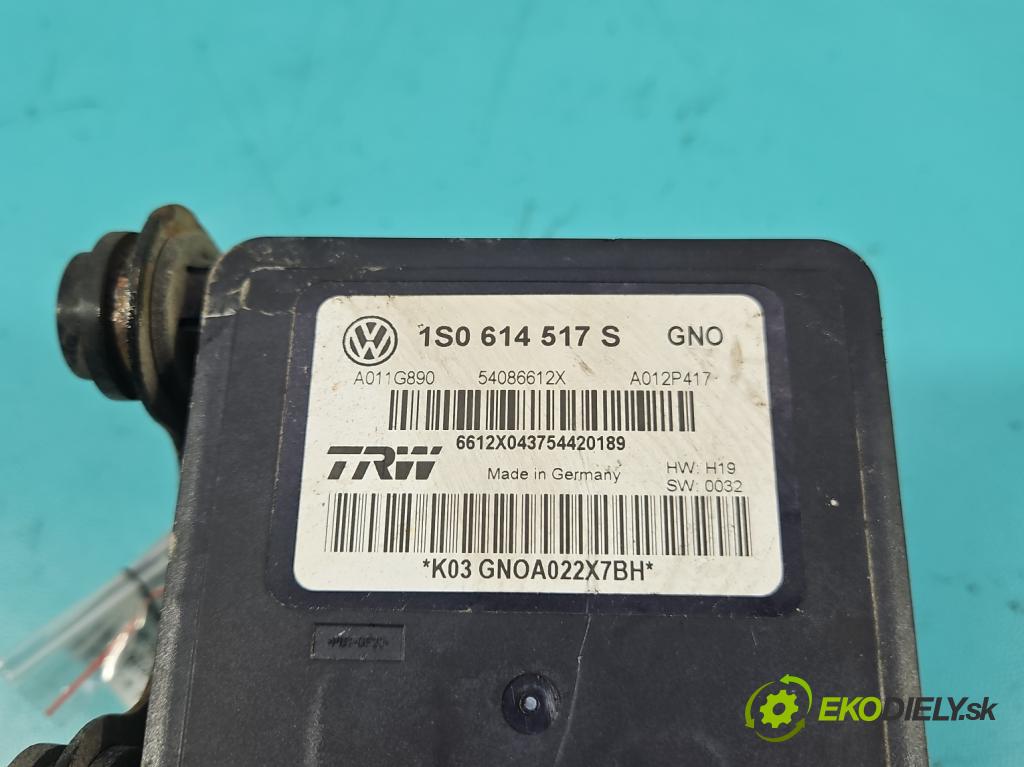 Vw Up 1.0 MPI 60 hp manual 44 kW 999 cm3 3- čerpadlo abs 1S0614517S (Pumpa ABS)
