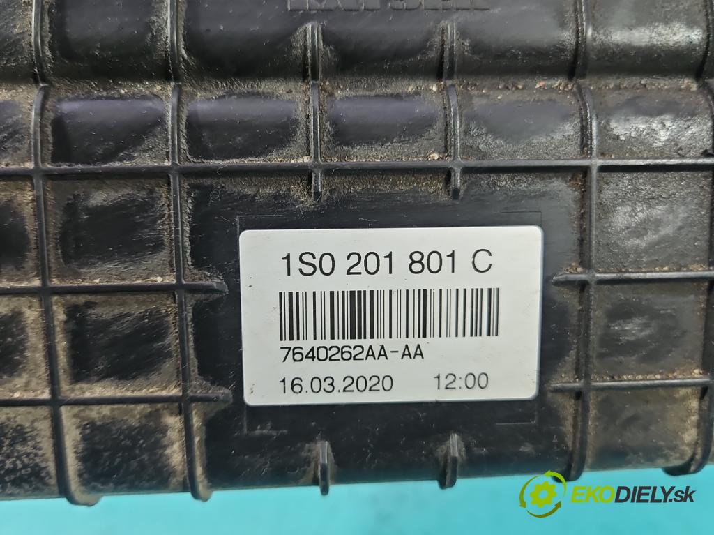 Vw Up 1.0 MPI 60 HP manual 44 kW 999 cm3 3- Filtr: uhlík: 1S0201801C