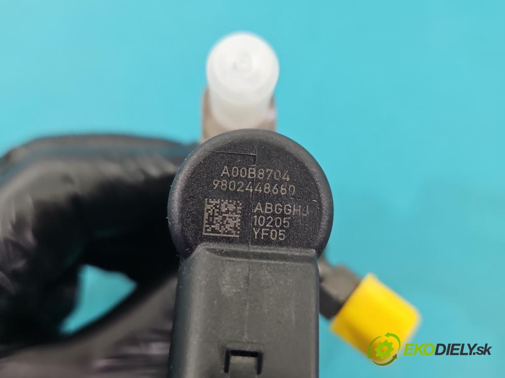 Peugeot 5008 I 2009-2017 1.6 hdi 111KM manual 82 kW 1560 cm3 5- vstřikovač 9802448680 (Vstřikovač paliva)