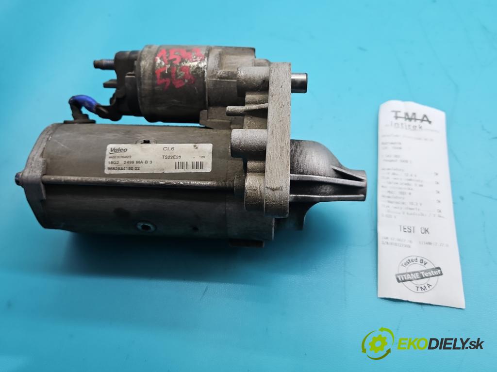 Peugeot 5008 I 2009-2017 1.6 hdi 111KM manual 82 kW 1560 cm3 5- štartér 9662854180 (Štartér)