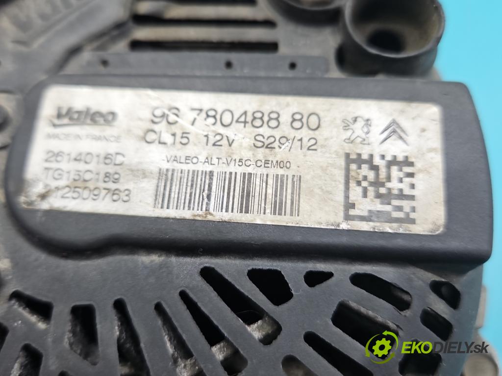 Peugeot 5008 I 2009-2017 1.6 hdi 111KM manual 82 kW 1560 cm3 5- Alternator 9678048880 (Alternátor)