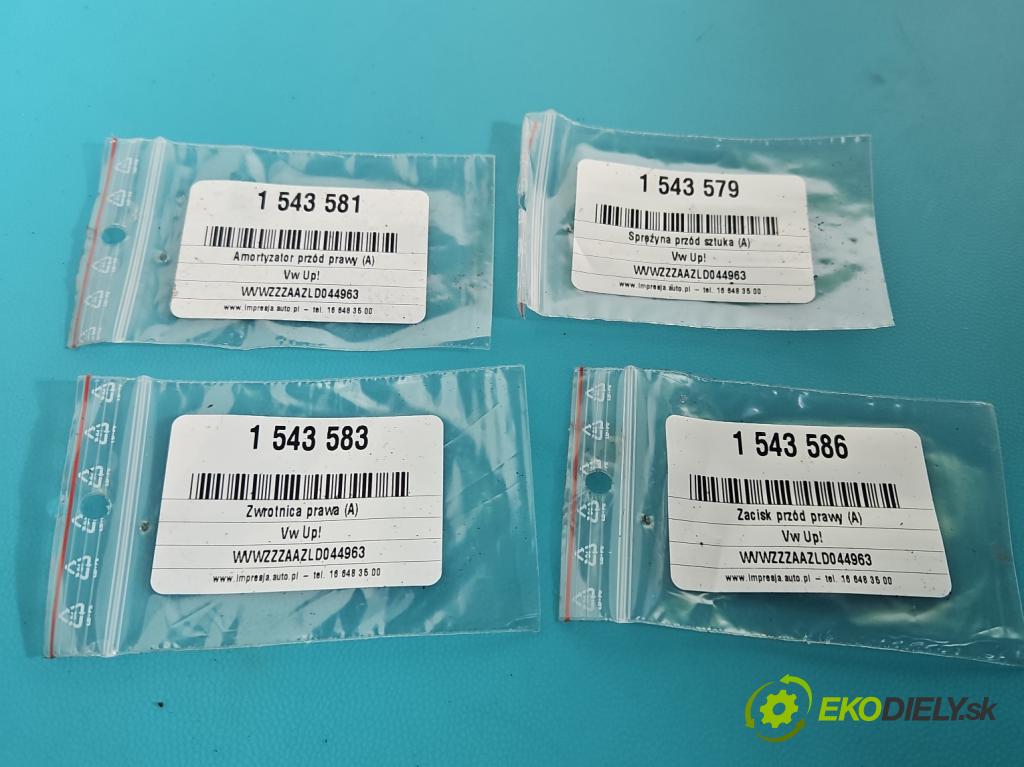 Vw Up 1.0 MPI 60 hp manual 44 kW 999 cm3 3- náboj pravé  (Náboj kola)