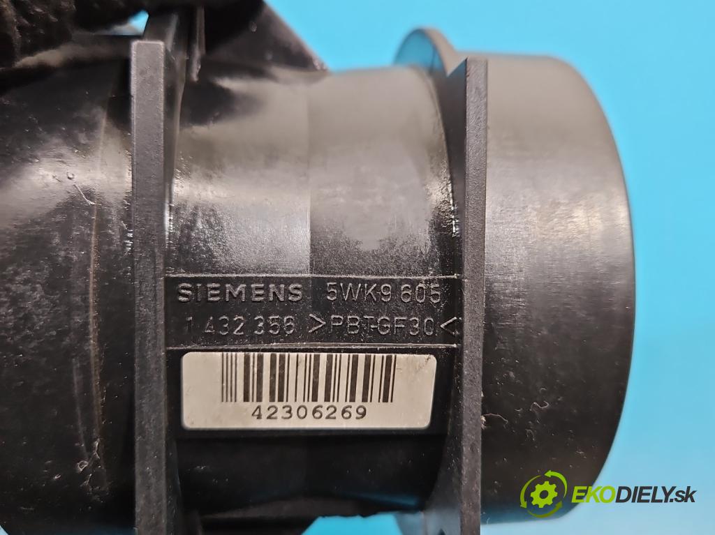 Bmw 5 E39 1996-2003 2.0 R6 150 HP manual 110 kW 1991 cm3 4- průtokoměr: 5WK9605 (Váha vzduchu)