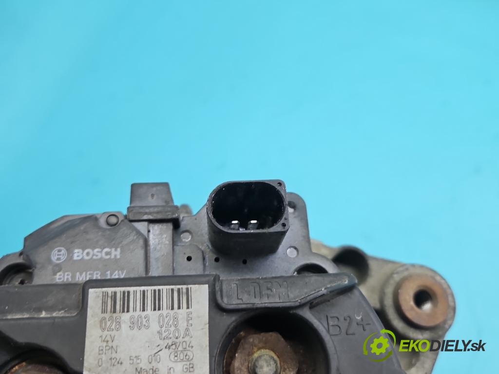 Vw Polo IV 9N 2001-2009 1.9 tdi 101 HP manual 74 kW 1896 cm3 5- Alternator 028903028E (Alternátor)