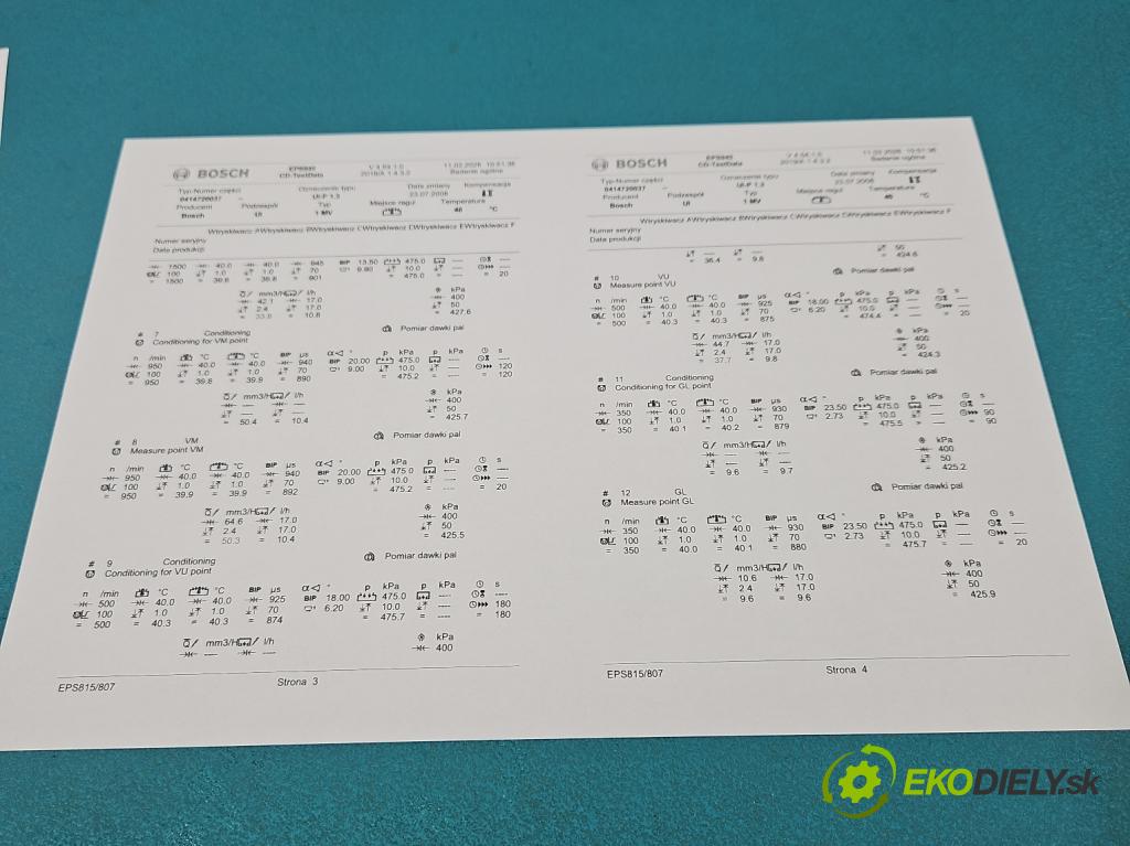 Vw Polo IV 9N 2001-2009 1.9 tdi 101 HP manual 74 kW 1896 cm3 5- vstrekovacie čerpadlo 0414720037 (Vstrekovač paliva)