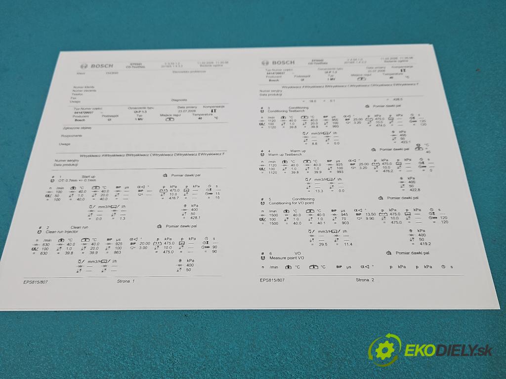 Vw Polo IV 9N 2001-2009 1.9 tdi 101 HP manual 74 kW 1896 cm3 5- vstrekovacie čerpadlo 0414720037 (Vstrekovač paliva)